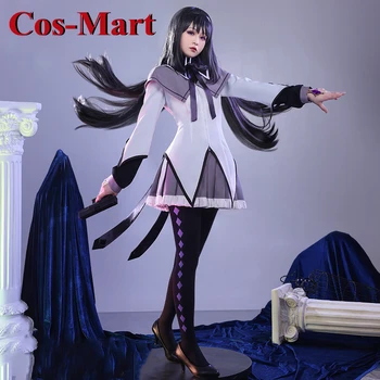 Cos-Mart Anime Puella Magi Madoka Magica Akemi Homura Cosplay Kostým Nádherný Školskú Uniformu Činnosť Strany Úlohu Hrať Oblečenie