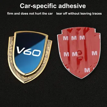 Auto Nálepky Emblémy Strane Štít Auto Styling Logo Odznak Auto Telo Okno Nálepka Pre Volvo V60 auto accesorios