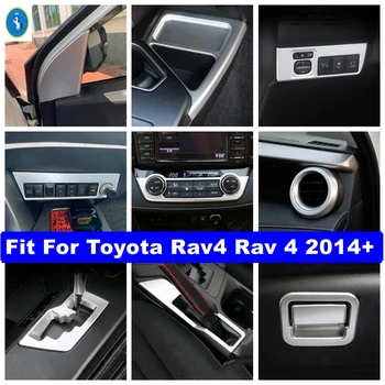 Pilieri Gear Box / Svetlá na Čítanie / Panel Vzduchu AC / Držiak Krytu Výbava vhodné Pre Toyota Rav4 Rav 4 Roky 2014 - 2018 Matný Interiéru