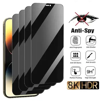 Ochrana osobných údajov Anti-Spy Screen Protector Ochranná Tvrdeného Skla pre iPhone 15 14 13 11 12 Pro Max Mini 7 8 Plus X XR XS