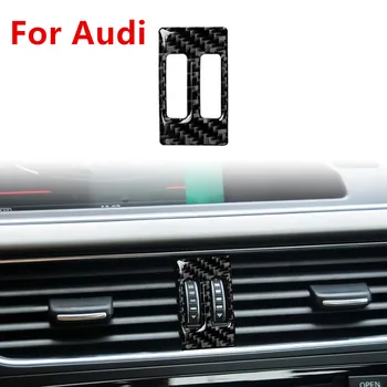 Pre Audi A4L O5 A5 Zásuvky Gombík Dekoratívne Nálepky Uhlíkových Vlákien Dekoratívne Nálepky Audi Interiérové Úpravy