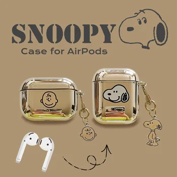 Snoopy Cartoon Kryt pre Apple AirPods 1 2 3 Veci AirPods Pro Prípade s Prídavné Bezdrôtové Slúchadlá Prípade, Bluetooth Slúchadlá Prípade