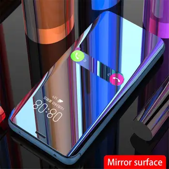 Luxusné Zrkadlo Flip puzdro Pre Xiao Redmi Poznámka 12 5G 12 Pro + Plus 5G Globálna Verzia Redmi 12C Kryt Fundas Coque Príslušenstvo