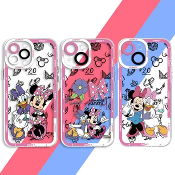 Disney Kačica Minnie Telefón puzdro pre Xiao Redmi Poznámka 12S 12 Pro 11 Pro 10 Pro 9T 11S 9 Pro 8 Transparentné Mäkké Pokrytie