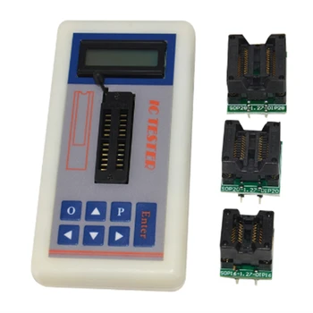 1Set Profesionálne Integrovaný Obvod Údržby Online Digitálny LED Tranzistor IC Čipy Tester IC Tester (B)