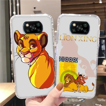 Disney Lion King Pohode Telefón puzdro Pre Xiao Mi Poco X4 X3 NFC X2 F4 F3 GT M5 M5s M4 M3 Pro C40 C3 5G Priehľadný Kryt