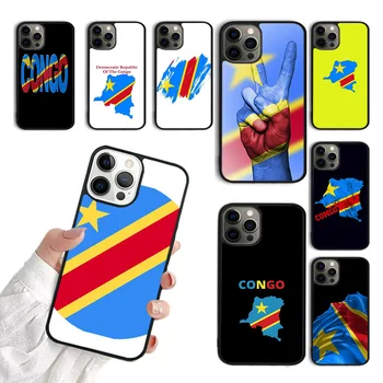 Demokratická Republika Kongo Vlajka Telefón puzdro Pre iPhone 15 SE2020 6 7 8 plus XR XS 11 12 mini 13 14 pro max kryt coque