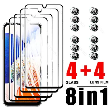 8in1 Tvrdeného Film obal pre Samsung Galaxy A14 5G Fotoaparát Protector Samsung Sumsung A14 14 6.6