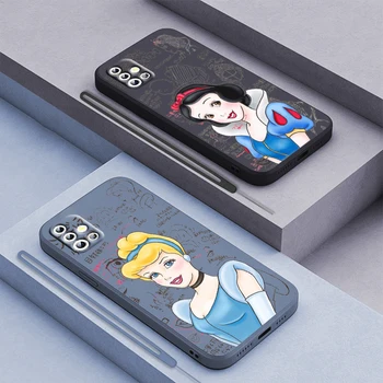 Disney Mulan Snow White Samsung Galaxy A71 A51 A81 A91 A41 A31 A21S A11 A01 A50 A30 A20S Kvapaliny Lano Soft Telefón puzdro