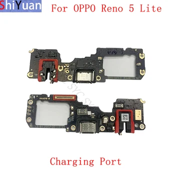 Originálne USB Nabíjací Port Konektor Rada Flex Kábel Pre OPPO Reno 5 Lite Konektor Nabíjania Náhradné Diely