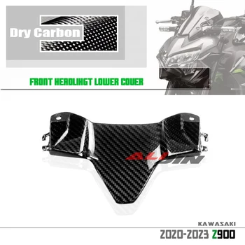 Fit Kawasaki Z900 2020-2023 2021 2022 Reálne Uhlíkových Vlákien Motocykel Vpredu Pod Dolnú Nos Svetlometu Kapotáže Kryt Panel Kryt