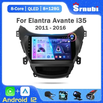 Android 12 Din autorádio Pre Hyundai Elantra Avante I35 2011 2012 2013 2014 2015 2016 Multimediálny Prehrávač GPS Navigaion Stereo DVD