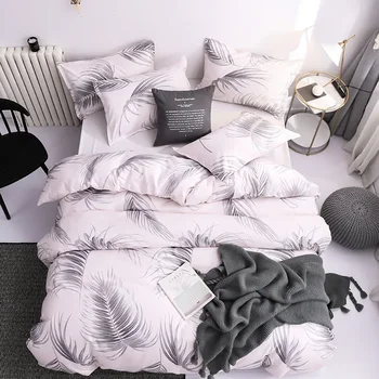 Luxusné 3ks Perinu s Vankúš Nordic Cumlík posteľná bielizeň Set Prikrývka Kryt Kráľovná/Kráľ Manželskou posteľou alebo Samostatnými Posteľná Bielizeň Nastaviť 이불세트