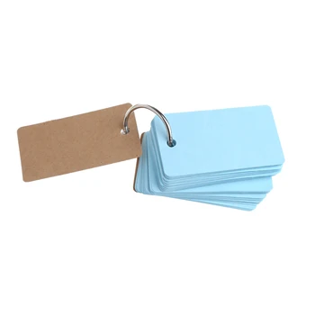 Sulfátový Papier Spojovacích Krúžkov Jednoduché Flip Karty Štúdia Memo Podložky DIY Papiernictvo Dropship