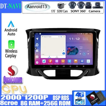 Qualcomm Android13 Carplay Pre LADA X Ray Xray 2015-2019 Auto Rádio Stereo Multimediálny Prehrávač Navigácie GPS 5GWIFI BT Č 2din dvd