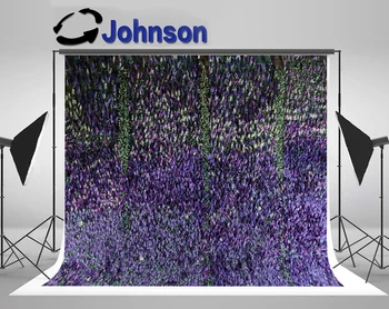 JOHNSON Umelé Falošné Trávy Levandule Kvetinový Kvet, Listy Klapky pozadia Vysokej kvality Počítač tlač svadobné pozadí