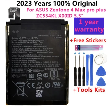100% Originálne Pre ASUS C11P1612 5000mAh Batéria Pre ASUS Zenfone 4 Max pro plus ZC554KL X00ID 5.5