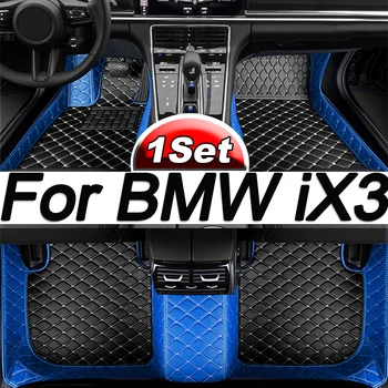 Auto Podlahové Rohože Pre BMW iX3 2020 Vlastné Auto Nohy Podložky Automobilový Koberec Kryt Interiérové Doplnky