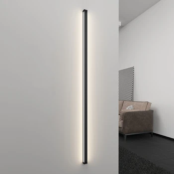Jednoduché, Moderné LED Pásy Nástenné Svietidlo Svetlé Zvislá Čiara Obývacia Izba Posteli Uličkou Pozadí Nástenné Svietidlo Spálňa Llamp Osvetlenie