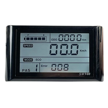 Klince SW900 LCD Displej Meter Ovládanie Elektrické Bicykel Speed Meter Nepremokavé Plug Záznam Nástroja Kontrola/Nastavenie 24-72V