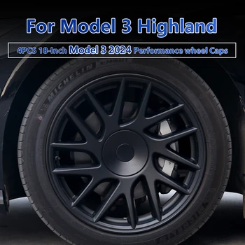 4PCS 18-Palcové Hub Spp pre Tesla Model 3 2024 Highland Kolesa Hubcap Výkon Náhradného Kolesa Spp Plný Rim Kryt Príslušenstvo