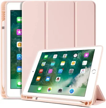 Pre iPad Vzduchu 2 Vzduchu 4 iPad Vzduchu 5 10.9 3 Prebudiť puzdro Pre Ipad 10.2 Pro 10.5 9.7 Mini 5 4 s Ceruzkou Držiteľ Silikónový Kryt Funda