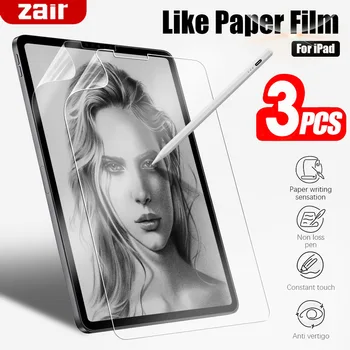 (3 Pack) Kniha Ako Film Pre Apple iPad Vzduchu 1 2 3 4 5 6 9.7 10.5 10.9 2020 2. 3. 4. a 5. Generácie Tabletu Screen Protector