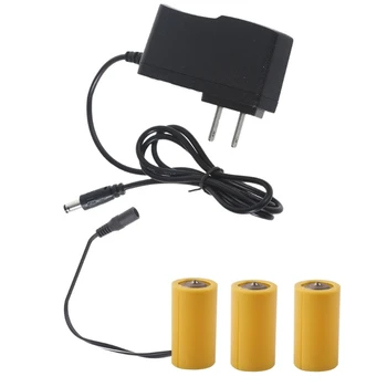 DXAB Batérie Napájací Adaptér Kábel Eliminators Kábel Nahradenie 3ks 1,5 V LR14 C pre LED Svetlo Hračka