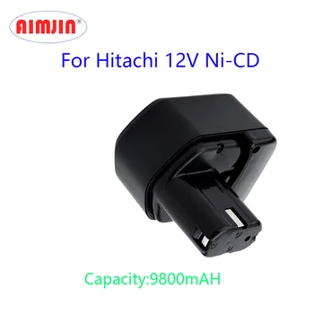 12V 9.8 Ah pre Hitachi EB1214S DS12DVF3 Nabíjateľné Batérie Ni-CD Akumulátorový Vŕtací kontakty batérie EB1212S EB1220BL