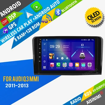 AISINIMI Android Auto Dvd Prehrávač, navigácia Pre Audi Q3 MMI 2G 3G 2011-2018 autorádia Car Audio Gps Multimediálne Stereo Monitor