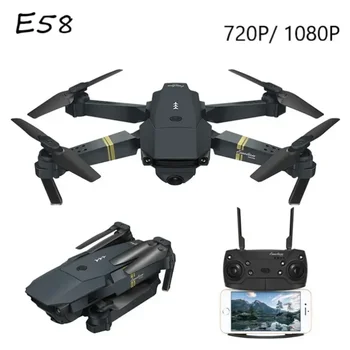 Horúce E58 Drone WIFI FPV So širokouhlým HD 1080P/720P Kamera Výška Hold 4-Os Skladacie Rameno RC X Pro RTF Quadcopter