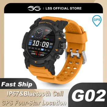 GPS Tracker Smart Hodinky Mužov Nové Vonkajšie Športové Hodinky Vodotesný IP67 Fitness 24hod. Srdcového tepu Bluetooth Hovor Smartwatch