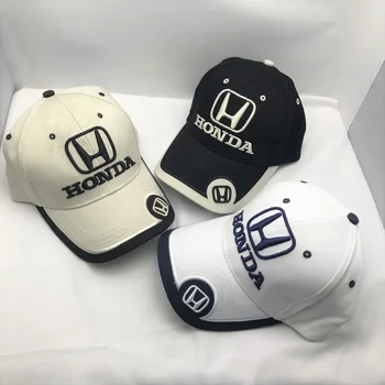 Nové jarné a jesenné all-zápas módny trend Hondas vyšívané racing spp šiltovku vonkajšie slnko klobúk