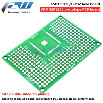 wifi ESP8266 prototyp PCB dosky ESP12F12E/ESP32 otvor rada 5X7 obojstranné tin pokovovanie