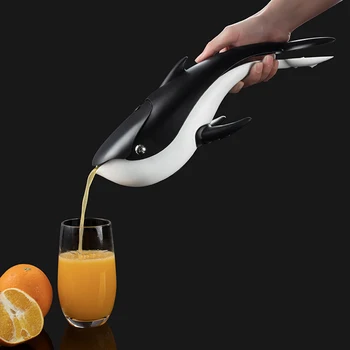 Nové Nerezové Veľryba Tvarované Ručný Odšťavovač Príručka Citrusové Orange Citrónovej Šťavy Extractor Prenosné Ovocie Stlačte Stroj