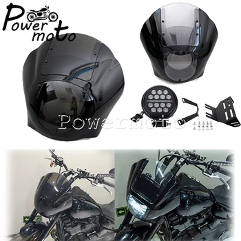 Nový Motocykel Svetlometu Kapotáže Nastaviť Pre Harley Softail Low Rider S FXLRS Klub Štýl LED Štvrťroku čelné Sklo Montáž Súpravy 2020-2022