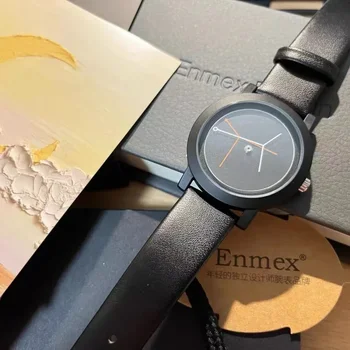 Enmex kreatívny dizajn pocit ratolesť koncept quartz hodinky jednoduché abstraktné návrhár hodinky. pohode prázdninový darček