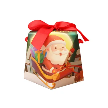 10pcs Vianočné Cukrovinky, Pochutiny, Darčekový Box Diamond Tvar Apple Cookies Hračka na Balenie Potravín Pletie Deti Strany Jarný Festival Dodávky