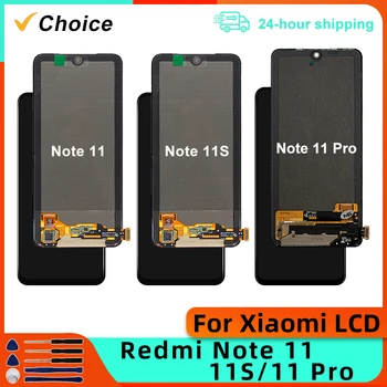 Pre Xiao Redmi Poznámka 11 LCD Poznámka 11S 2201117TG Dotykový Displej Opravu Časti Digitalizátorom. Pre Redmi Poznámka 11 Pro 2201116TG Displej