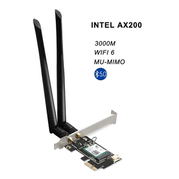 WIFI 6 3000Mbps PCI-E wifi adaptér vysokorýchlostný 5G PCI-E sieťová karta modrý zub 5.0 Dual frequency Hra PCIE Karta wifi prijímač