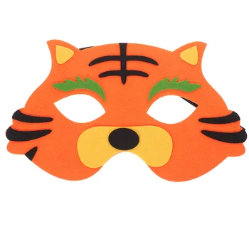 Tiger Mask Cítil Polovicu Tváre Masky Zvieracie Masky Halloween Cosplay Maska Obliecť Kostým Prop