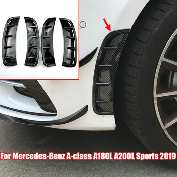 Pre Mercedes-Benz A-class A180L A200L Športové 2019+ Auto Predné Bar Vzduchu Nasávaného Vzduchu Nôž Vietor Nôž Úprava Lesklý Čierny