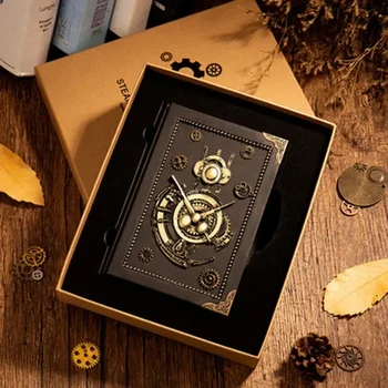 Loose-leaf Retro Steampunk Kniha Tvorivé Európskej Notebook poznámkový blok Nové Strane Denník Osobnosti Kože