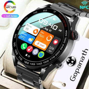 Pre Huawei Xiao NFC Smart Hodinky Mužov Sledujte 3 Pro AMOLED HD Displej Srdcovej frekvencie Bluetooth Hovor, Vodotesný IP68 SmartWatch 2023 Nové