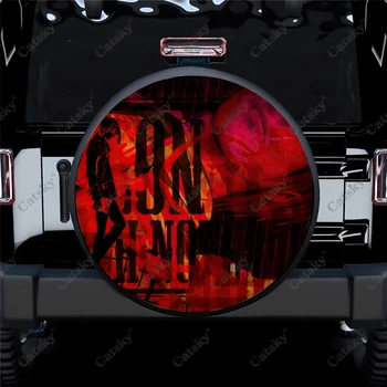 Japonské Anime Death Note, Červená Náhradné Pneumatiky KRYT autocamping Kolesa Chrániče Nepremokavý Univerzálny pre Príves Rv SUV, nákladné auto