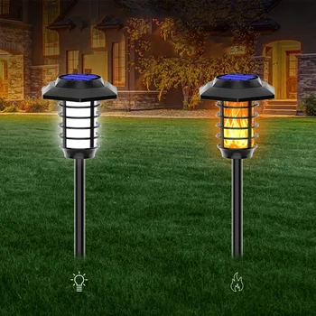 Nádvorie Simulácia Plameň Lampy Nádvorie Plameň Lampy, exteriérové LED Garden Villa Zem Krajiny Lampa