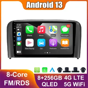 Android 13 Octa-CORE Pre Volvo S80 1998 - 2006 Carplay Auto, Auto Rádio Vedi Stereo Multimediálny Prehrávač, GPS Navigáciu 4G LTE, WIFI