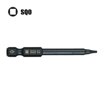 Profesionálne Oceľové Skrutky Ovládač Skrutkovač Bitová Dĺžka 6.35 mm 65mm Pre Elektrické Hex Ramienka Magnetické SQ0 SQ1 SQ2 SQ3