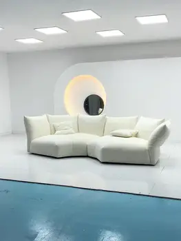 Taliansky Petal Gauč Svetlo Luxusné Špeciálne tvarované Dizajnér Obývacia Izba Zakrivené High-end Textílie Gauč