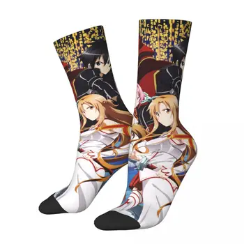 Muž Mužov Ponožky Harajuku Rika Shino Kazuto Alice Ponožka Sword Art Online Anime Grafické dámske Ponožky Jar Leto Jeseň Zima